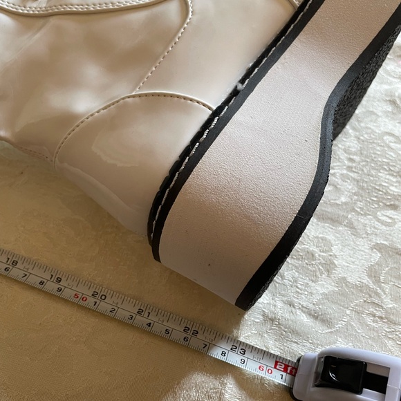 Demonia Black and White Lace Up Boots - Picture 7 of 7